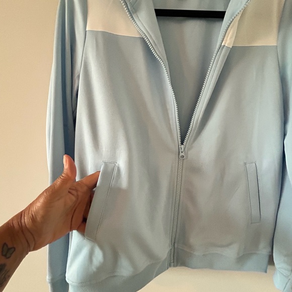 ART CLASS • Blue & White Long Sleeve Jacket • L • - Picture 2 of 7